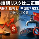 供給網リスクは二正面　中東は「価格」、中国は「蛇口」で効いてくる