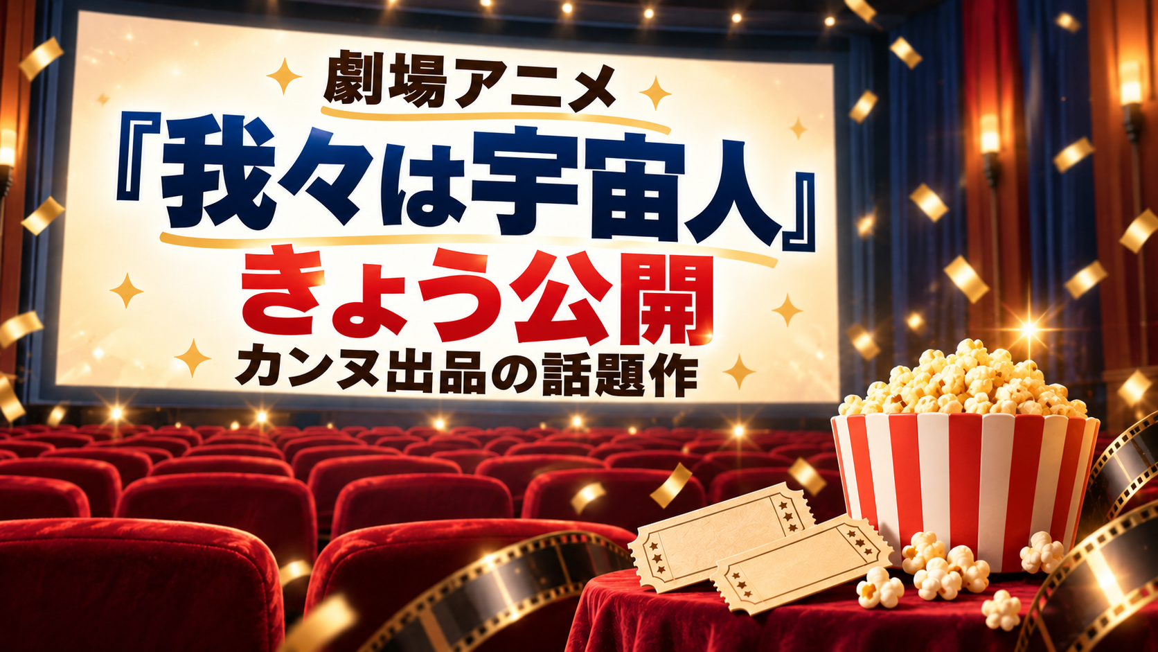 劇場アニメ『我々は宇宙人』きょう公開 カンヌ出品の話題作