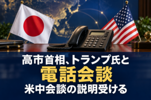 高市首相、トランプ氏と電話会談 米中会談の説明受ける