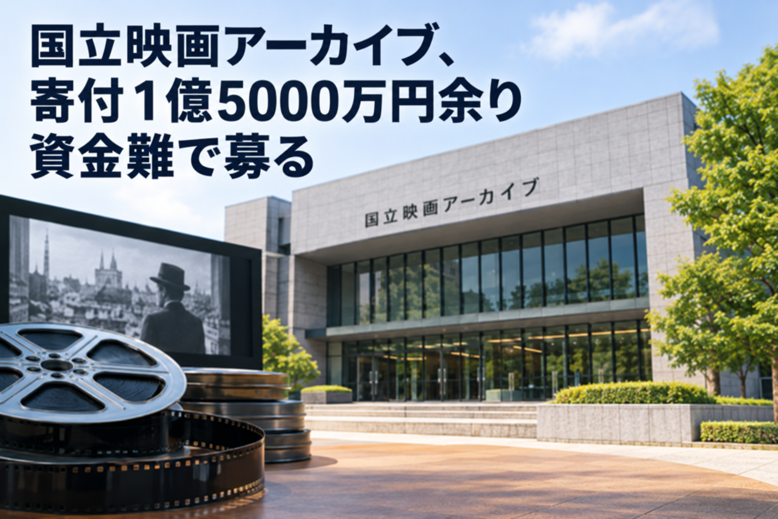 国立映画アーカイブ、寄付1億5000万円余り 資金難で募る