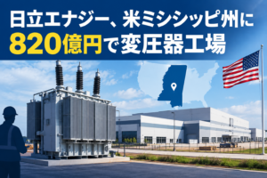 日立エナジー、米ミシシッピ州に820億円で変圧器工場