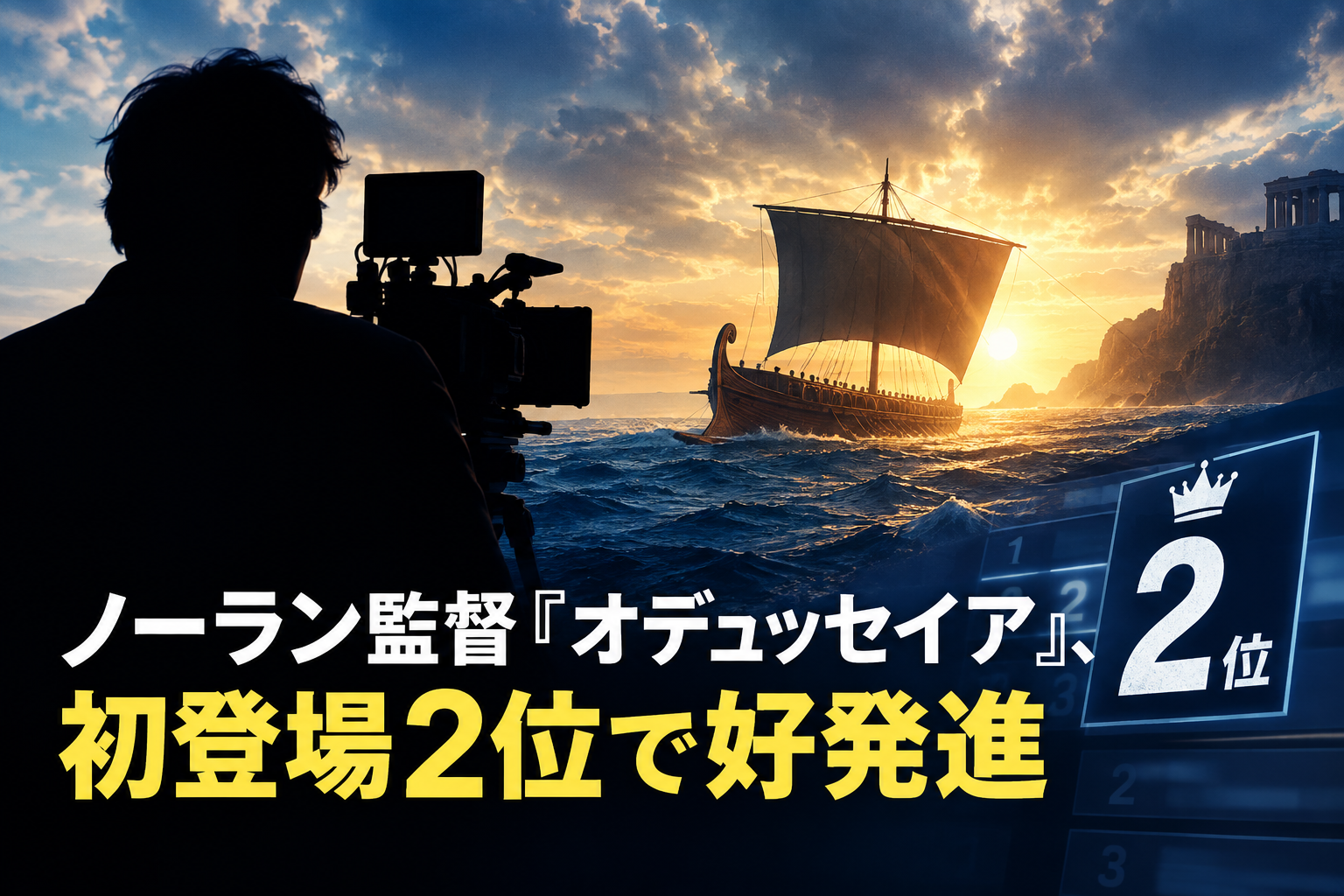 ノーラン監督『オデュッセイア』、初登場2位で好発進