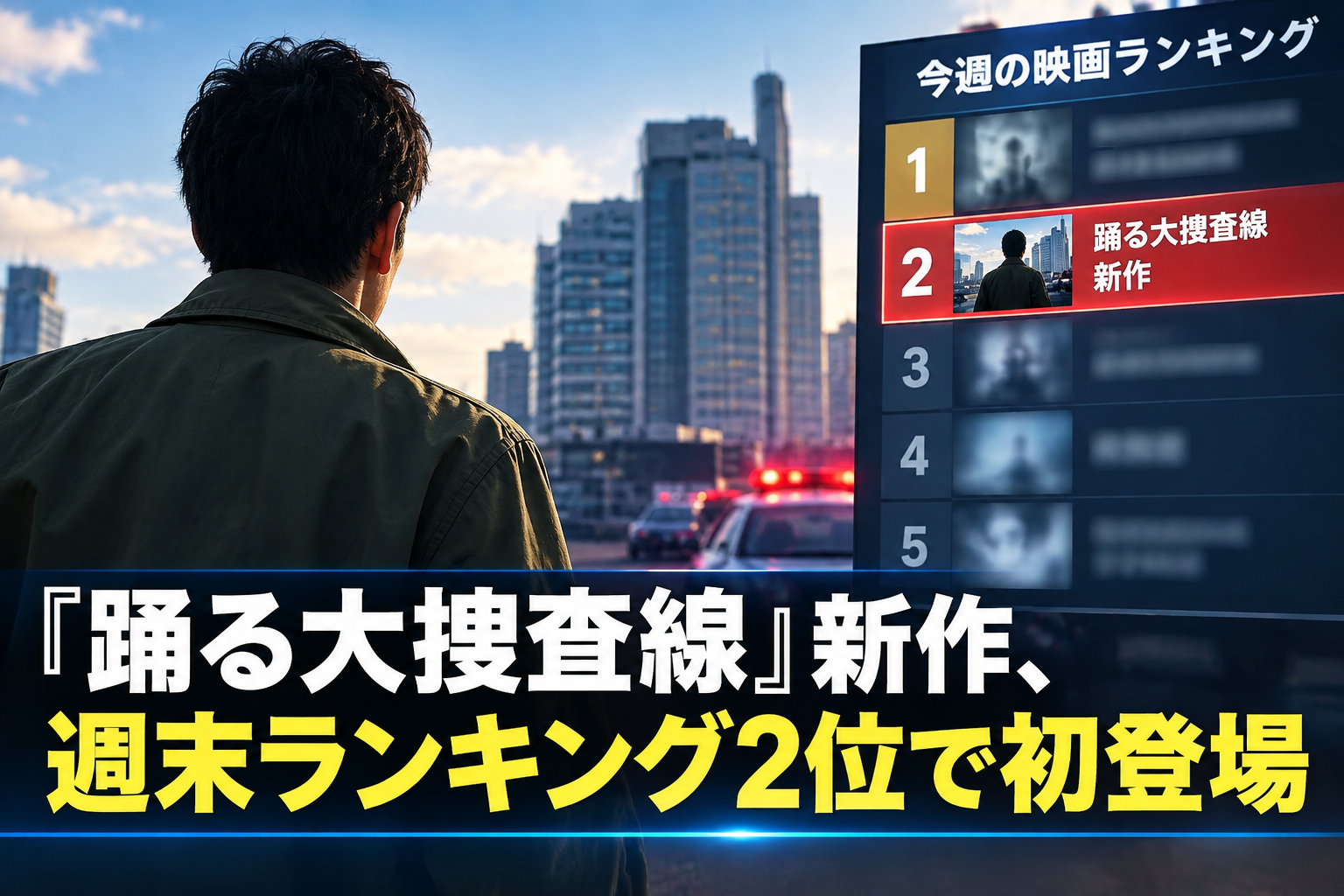 『踊る大捜査線』新作、週末ランキング2位で初登場