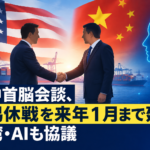 米中首脳会談、貿易休戦を来年1月まで延長 台湾・AIも協議