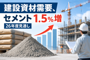 建設資材需要、セメント1.5%増 26年度見通し