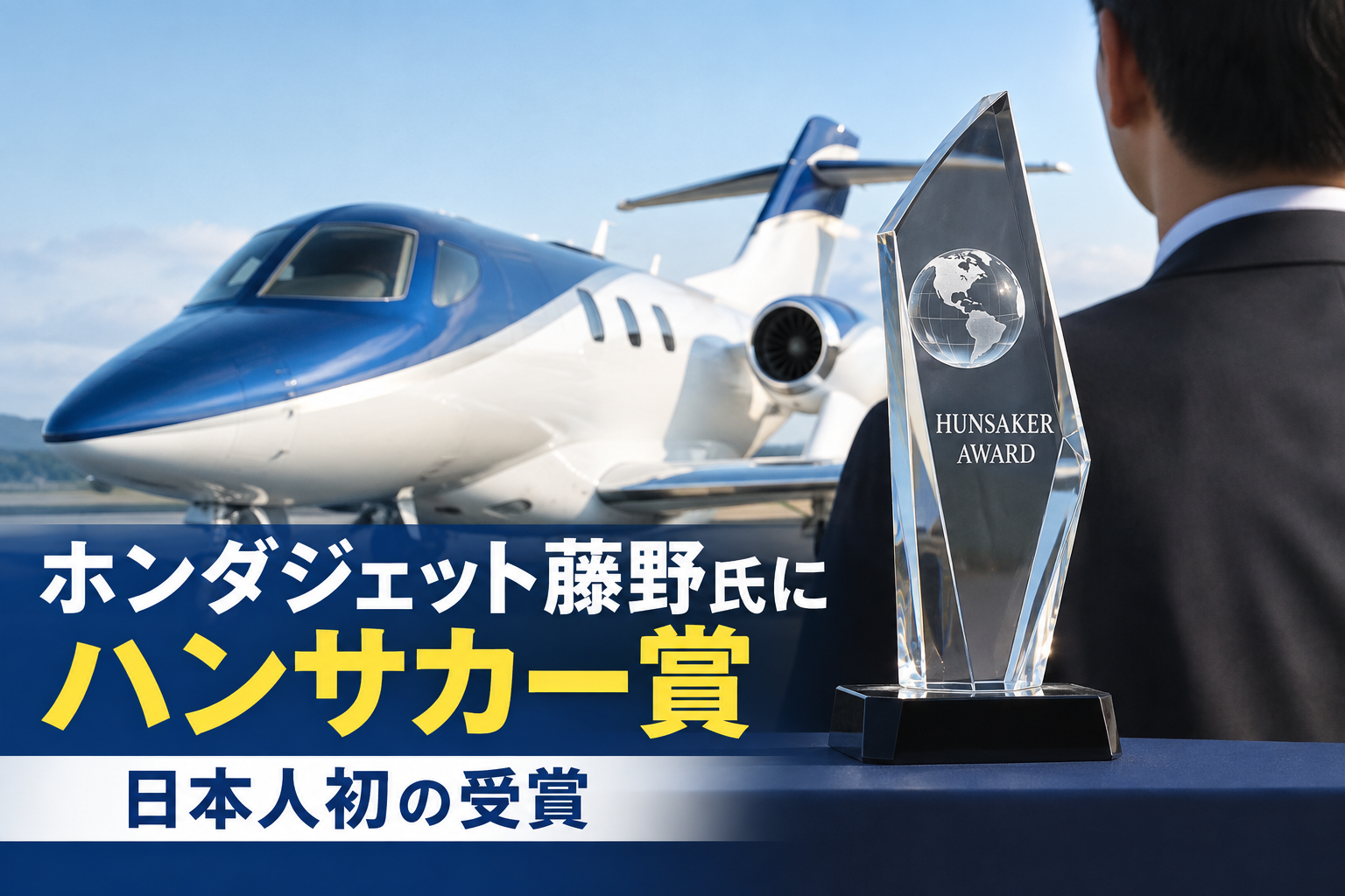 ホンダジェット藤野氏にハンサカー賞　日本人初の受賞