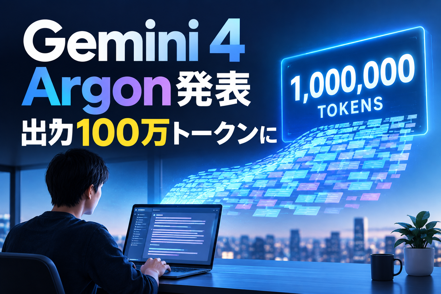 Gemini 4 Argon発表 出力100万トークンに