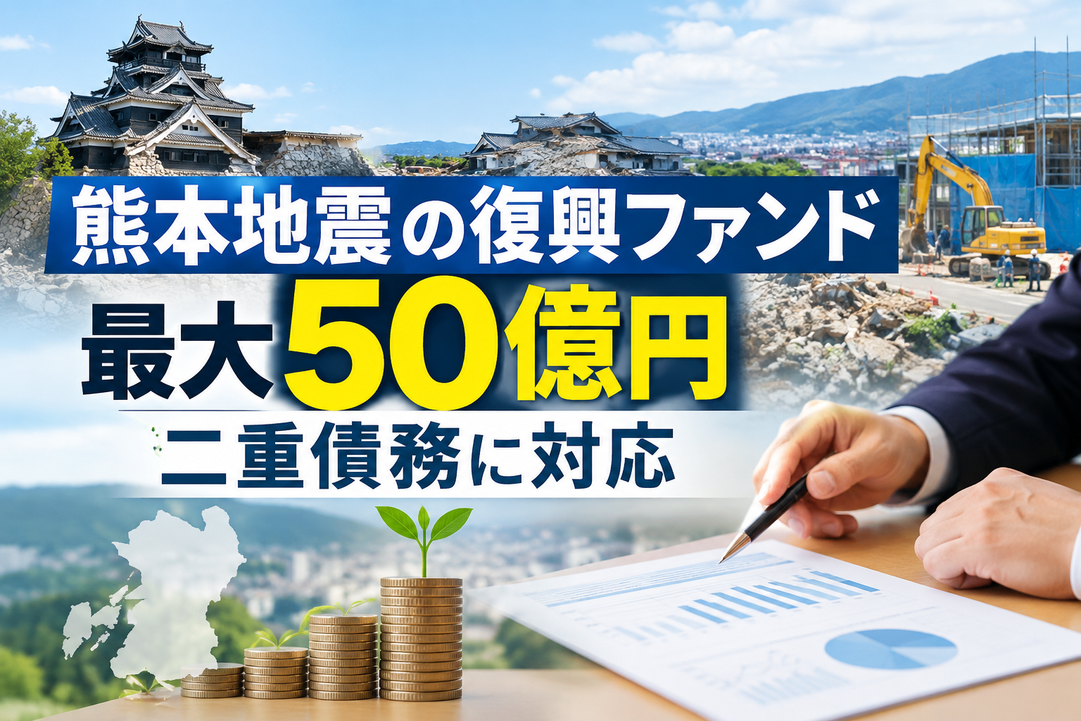 熊本地震の復興ファンド最大50億円 二重債務に対応