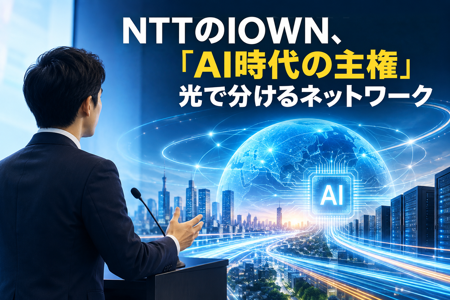 NTTのIOWN、光で分けるネットワークとAI時代の主権