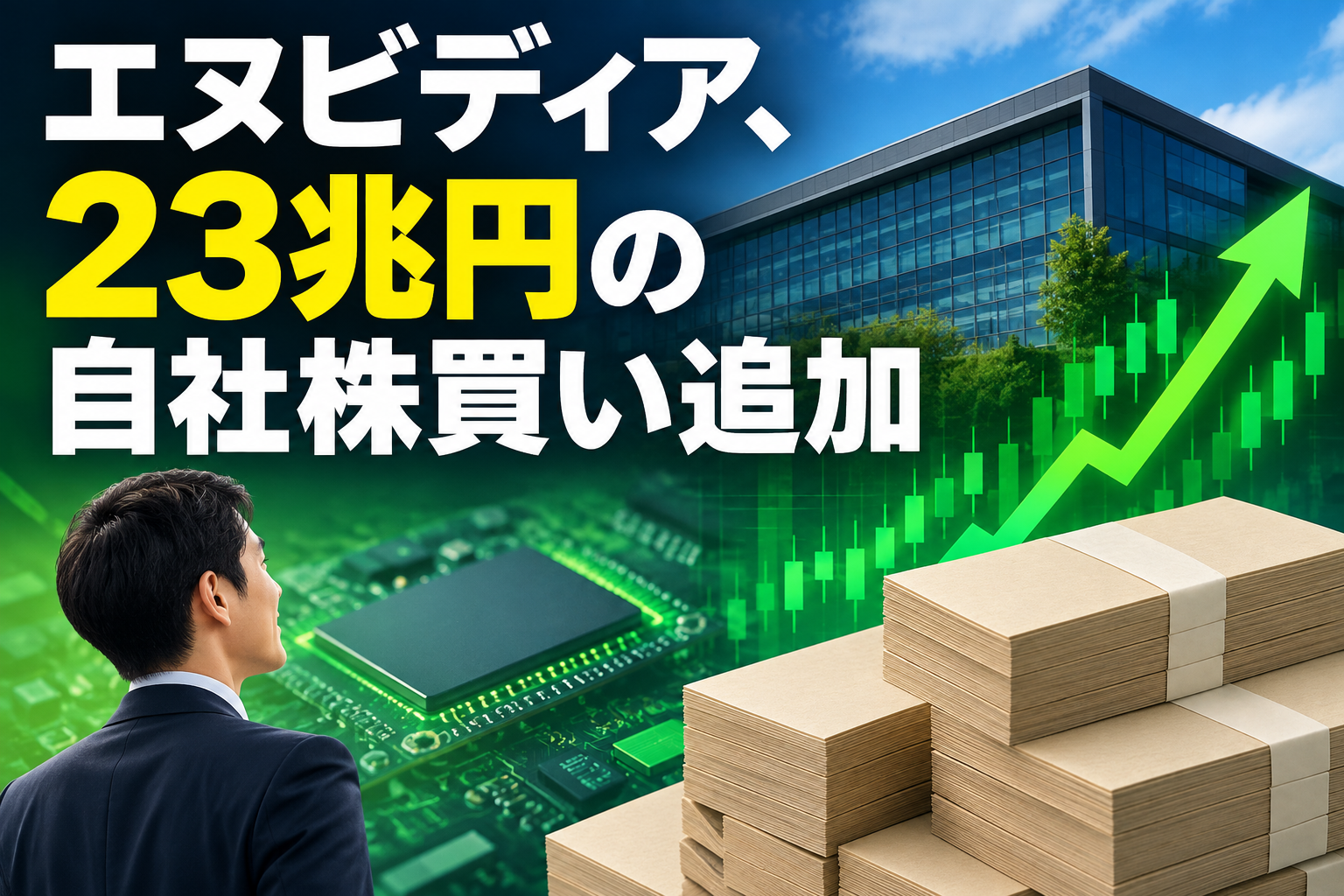 エヌビディア、23兆円の自社株買い追加