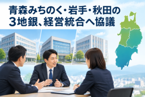 青森みちのく・岩手・秋田の3地銀、経営統合へ協議