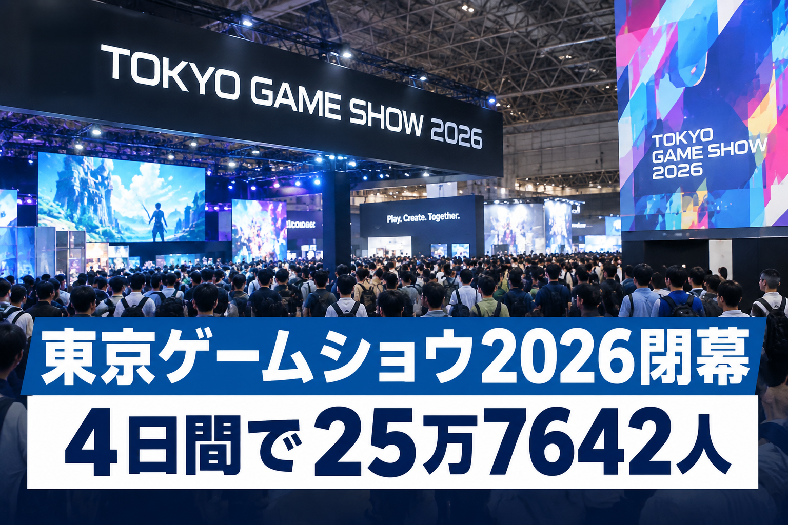 東京ゲームショウ2026閉幕 4日間で25万7642人