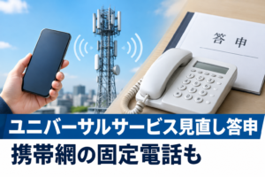 ユニバーサルサービス見直し答申 携帯網の固定電話も